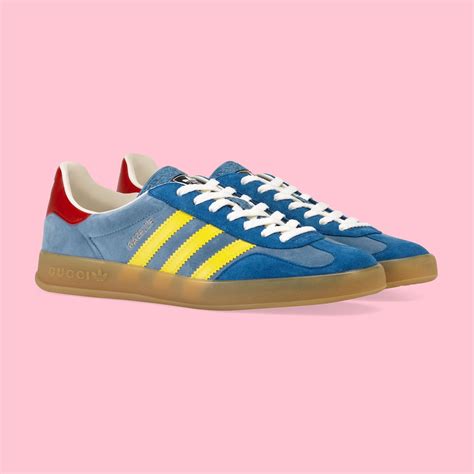 gucci adidas blue gazelle|adidas and gucci sneakers.